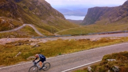 Its a long climb up the Bealach na Ba near Applecross