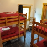 One of the two bedrooms in the Bunkhouse