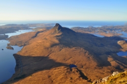 Stac Pollaidh from Cul Beag summit