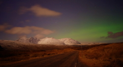 Northern lights over An Teallach.