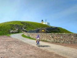 Cycling down from Stoer Lighthouse